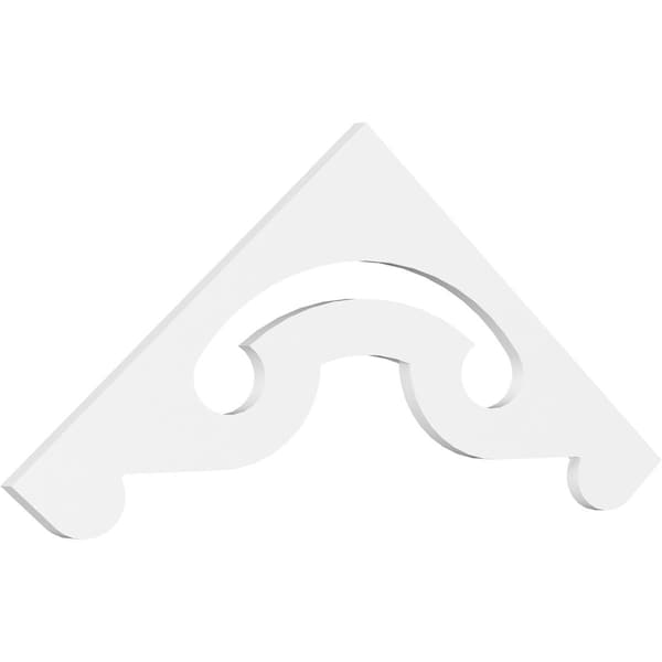 Ekena Millwork Pitch Northwest Architectural Grade PVC Gable Pediment, 60"W x 22 1/2"H x 1"P (9/12) GPP060X023X100NOR - main